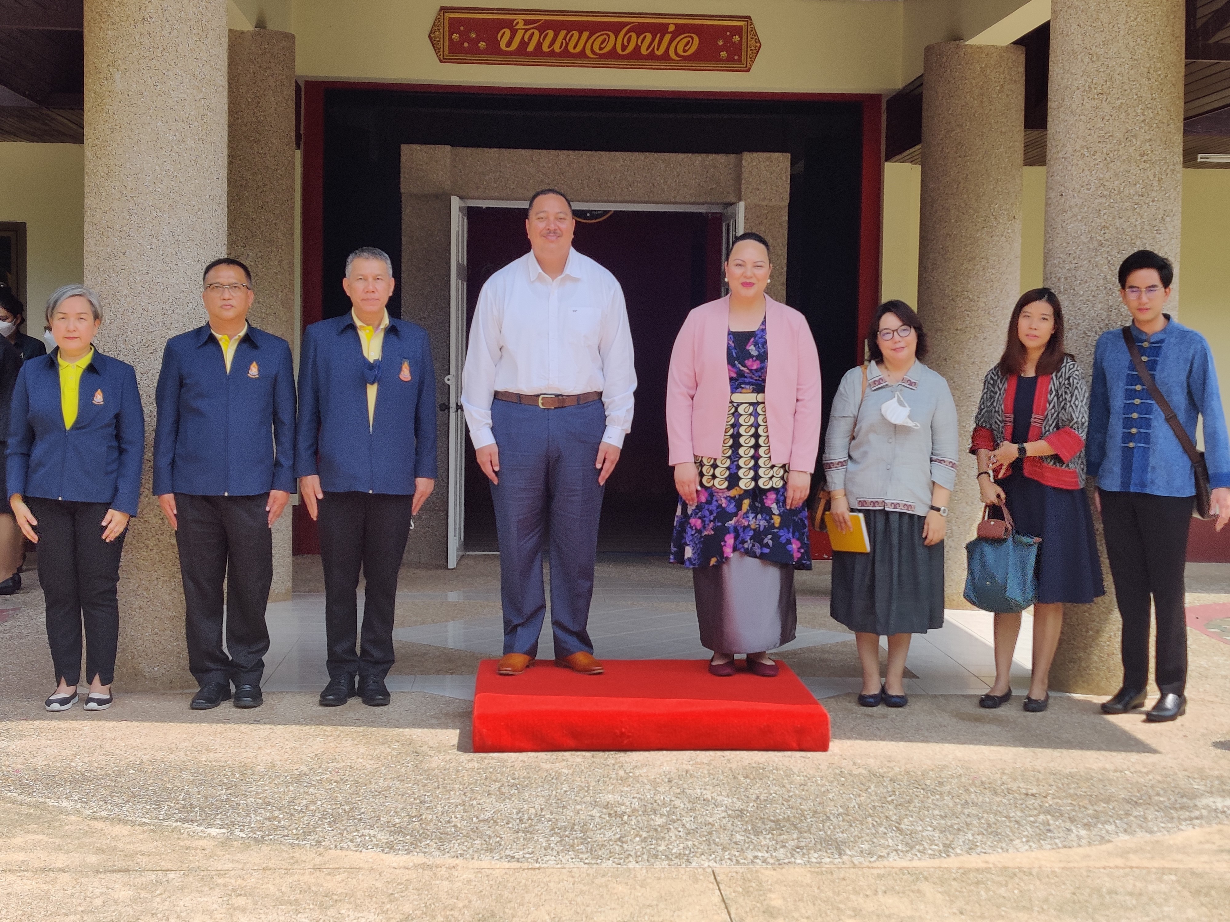 His Royal Highness The Crown Prince Tupoutofa Ulukala of the Kingdom of Tonga and Her Royal Highness The Princess Angelika Latufuipeka Tuku'aho, the ambassador of the Kingdom of Tonga in Commonwealth of Australia, visited the Khao Hin Sorn Royal Development Study Centre on 5th May 2023