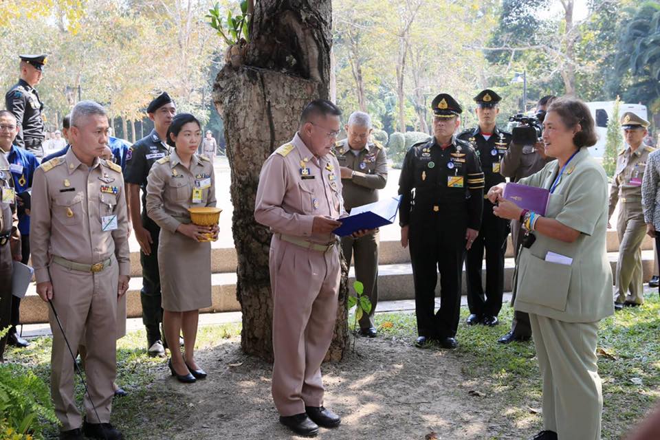 On Monday 28th January 2019, at 13.00 hrs., Her Royal Highness Princess Maha Chakri Sirindhorn paid a riyal visit to the Royal-initiated Natural Botanical Park Project, Suan Phueng District, Ratchaburi Province.